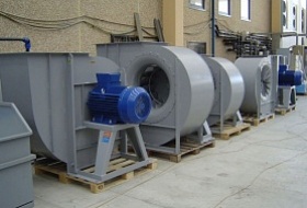 характеристики промышленных вентиляторных установок радиального типа